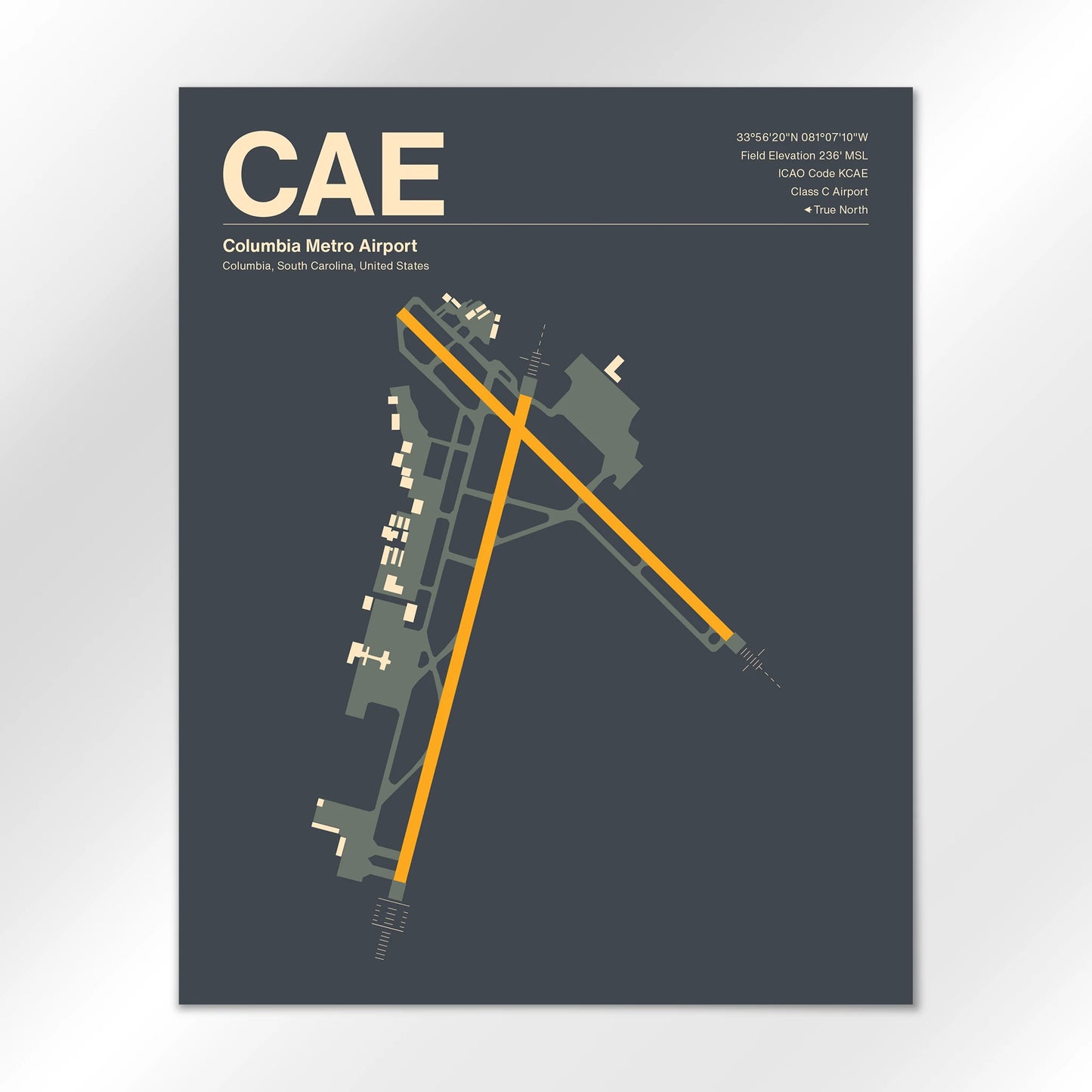 CAE Airport Diagram