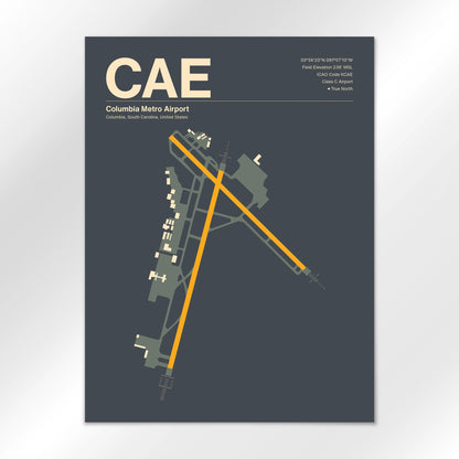 CAE Airport Diagram