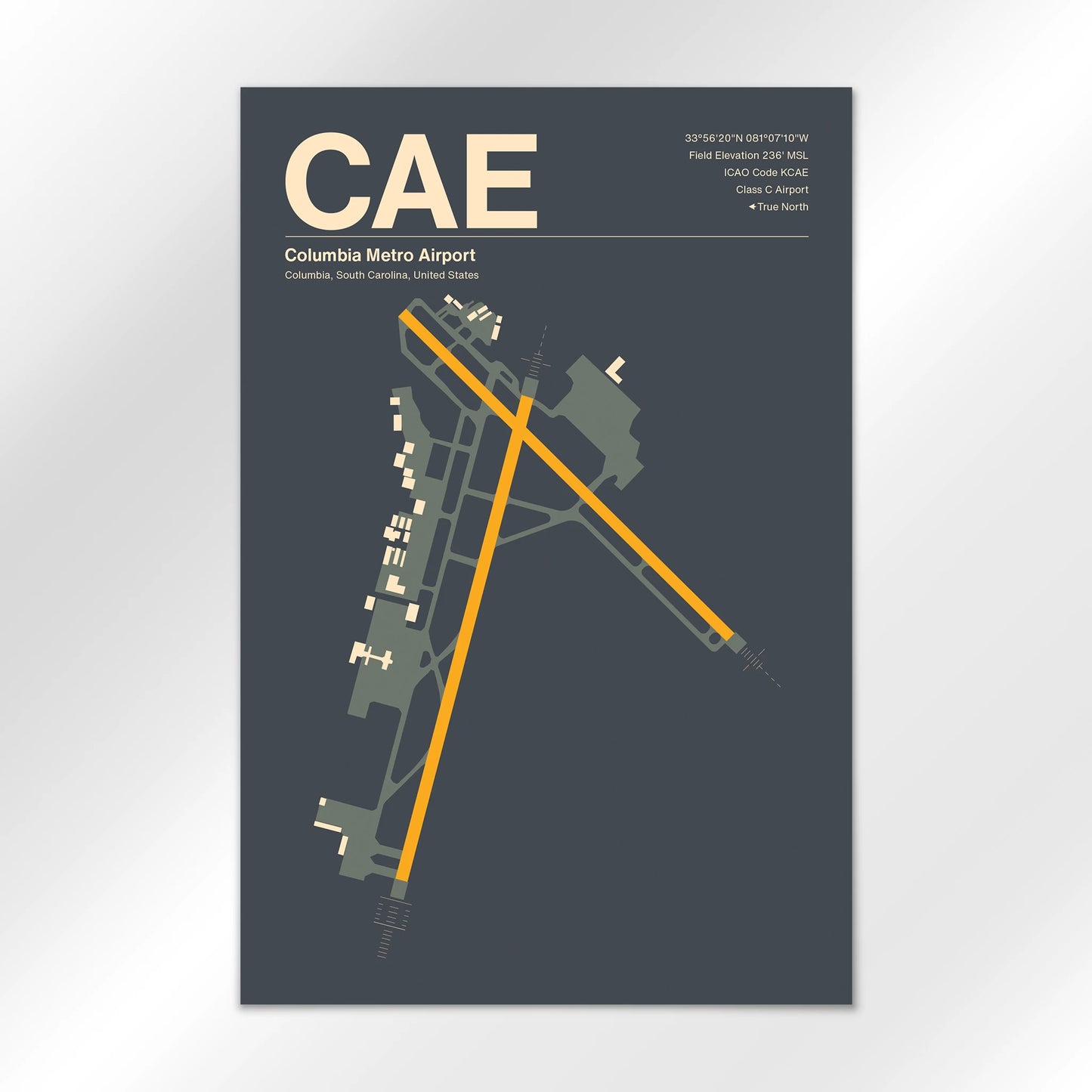CAE Airport Diagram