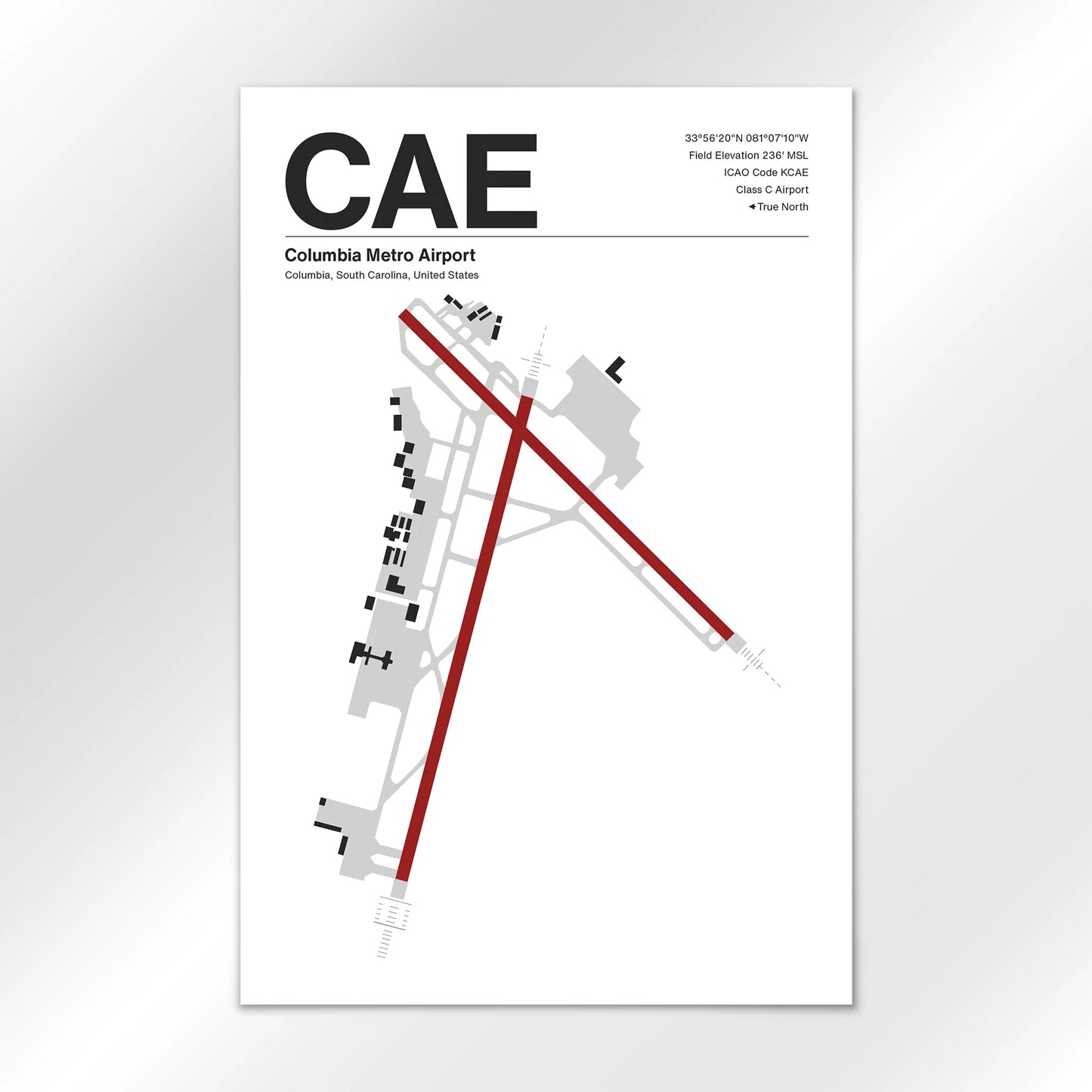 CAE Airport Diagram