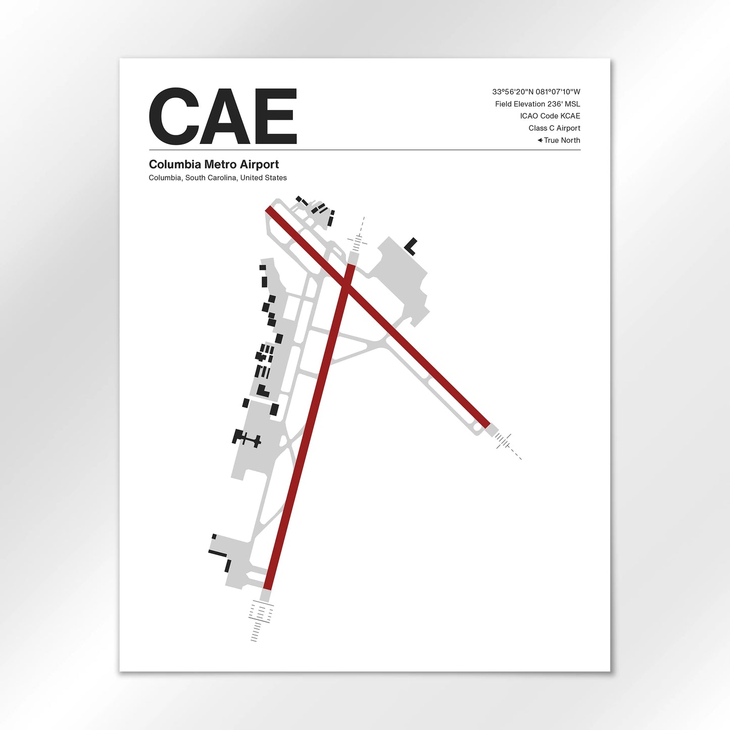 CAE Airport Diagram