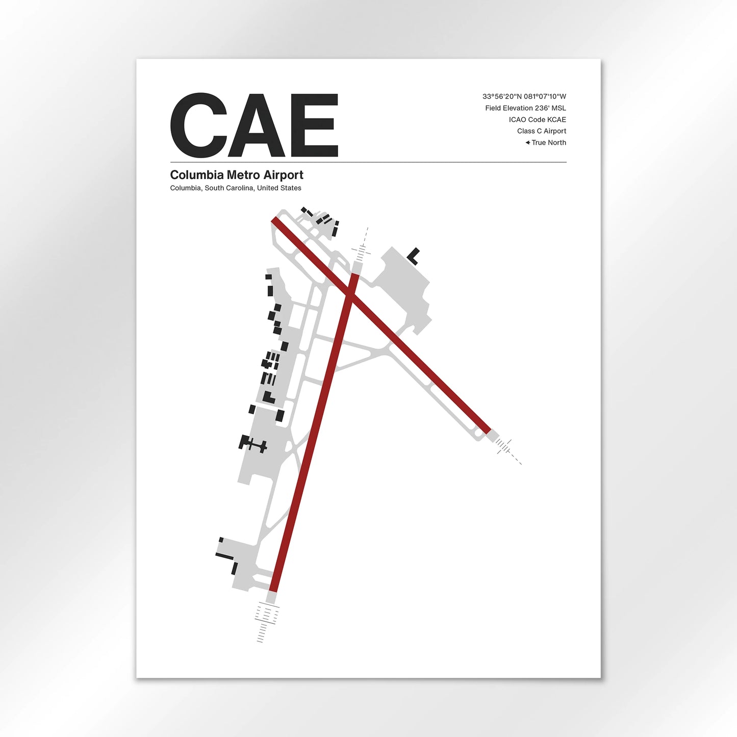 CAE Airport Diagram