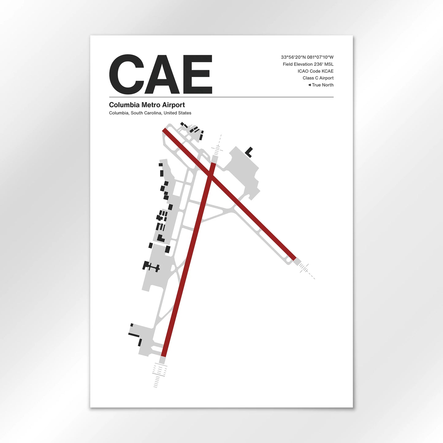 CAE Airport Diagram