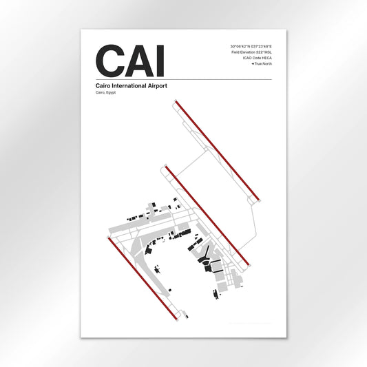 CAI | Cairo - Mid - Century Modern - 12×18" - No Frame