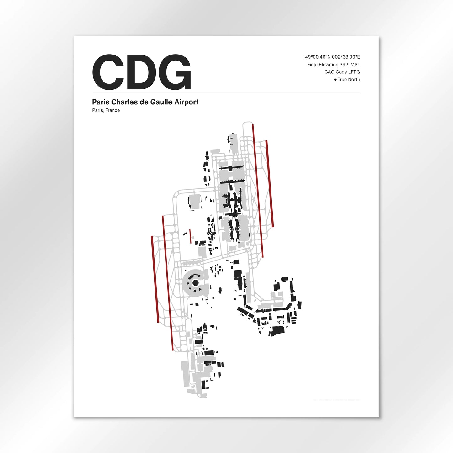CDG Airport Diagram
