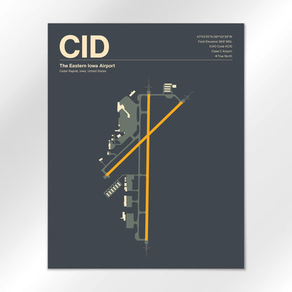 CID Airport Diagram