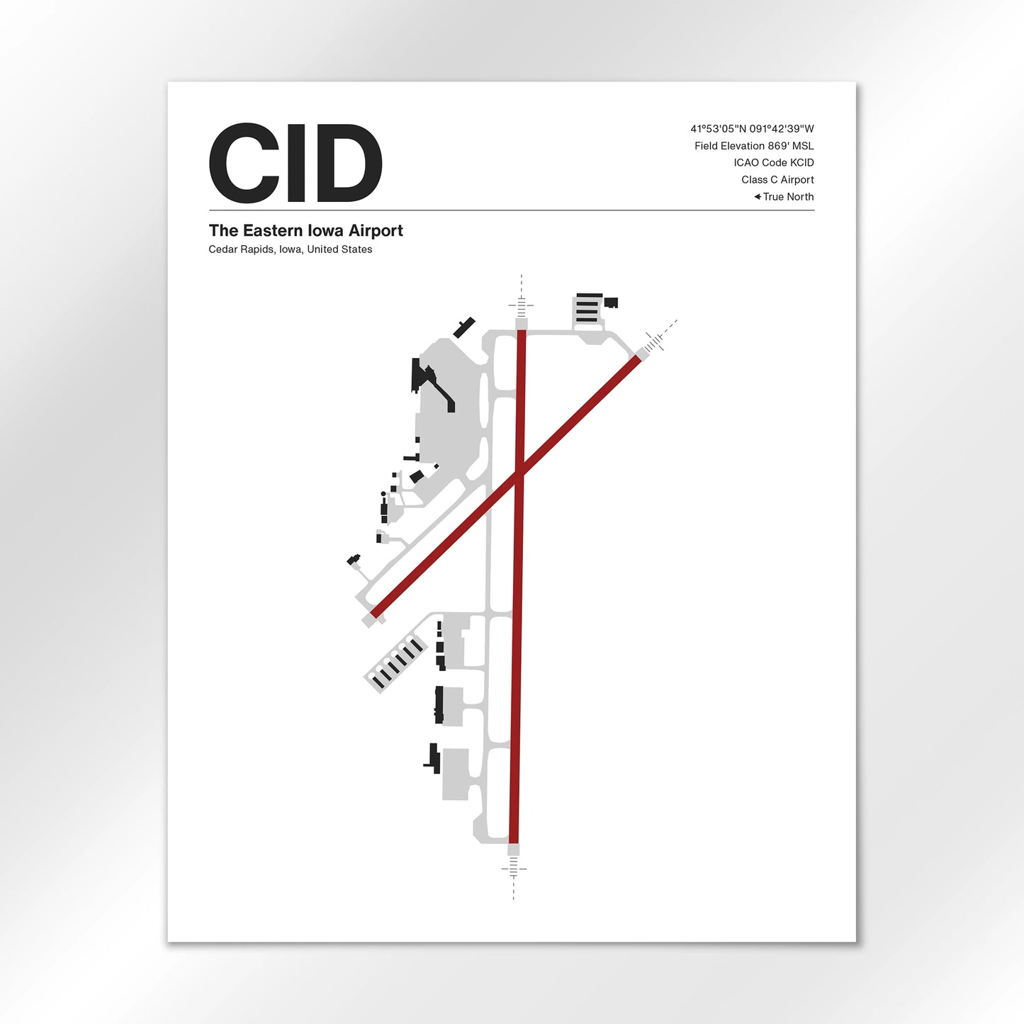 CID Airport Diagram