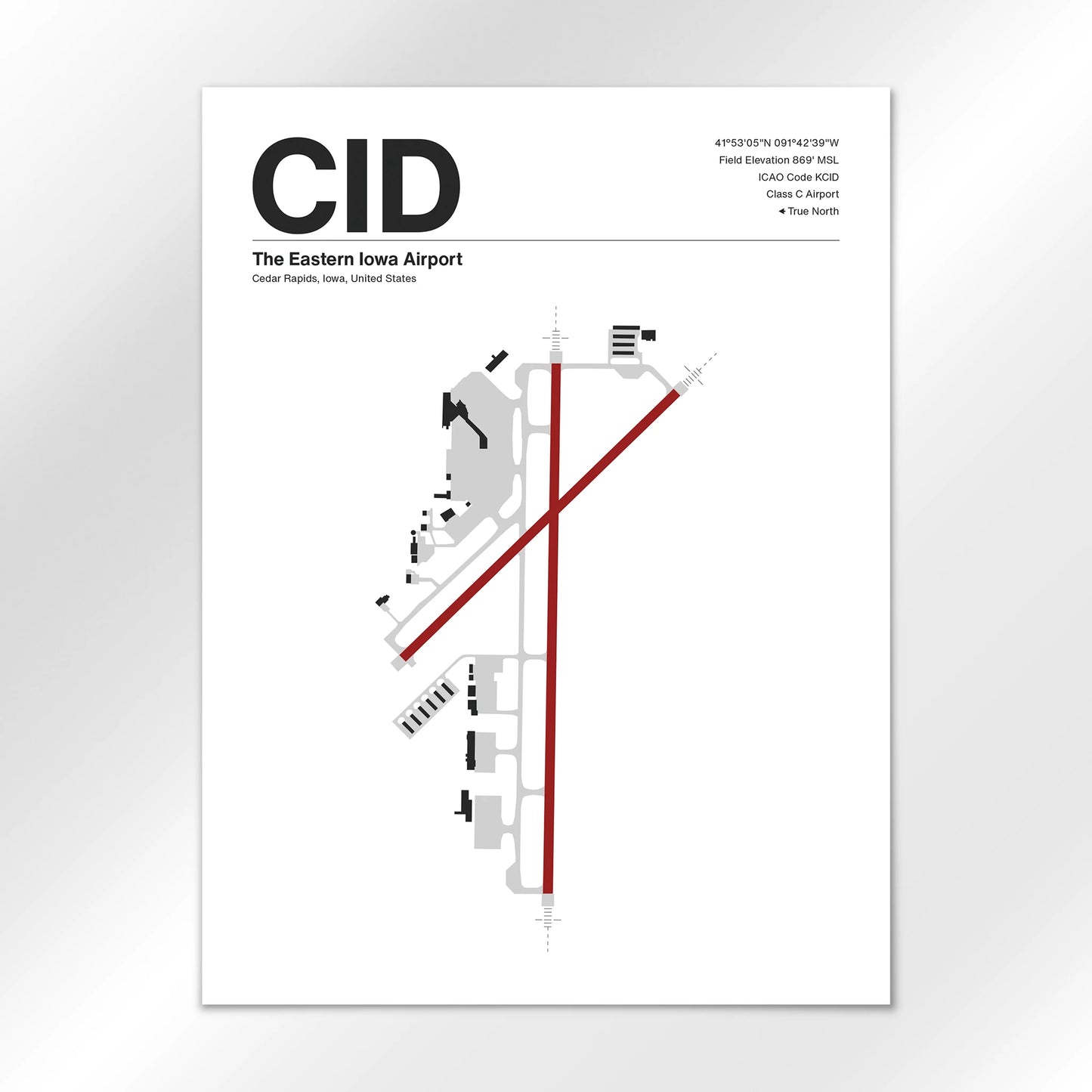 CID Airport Diagram