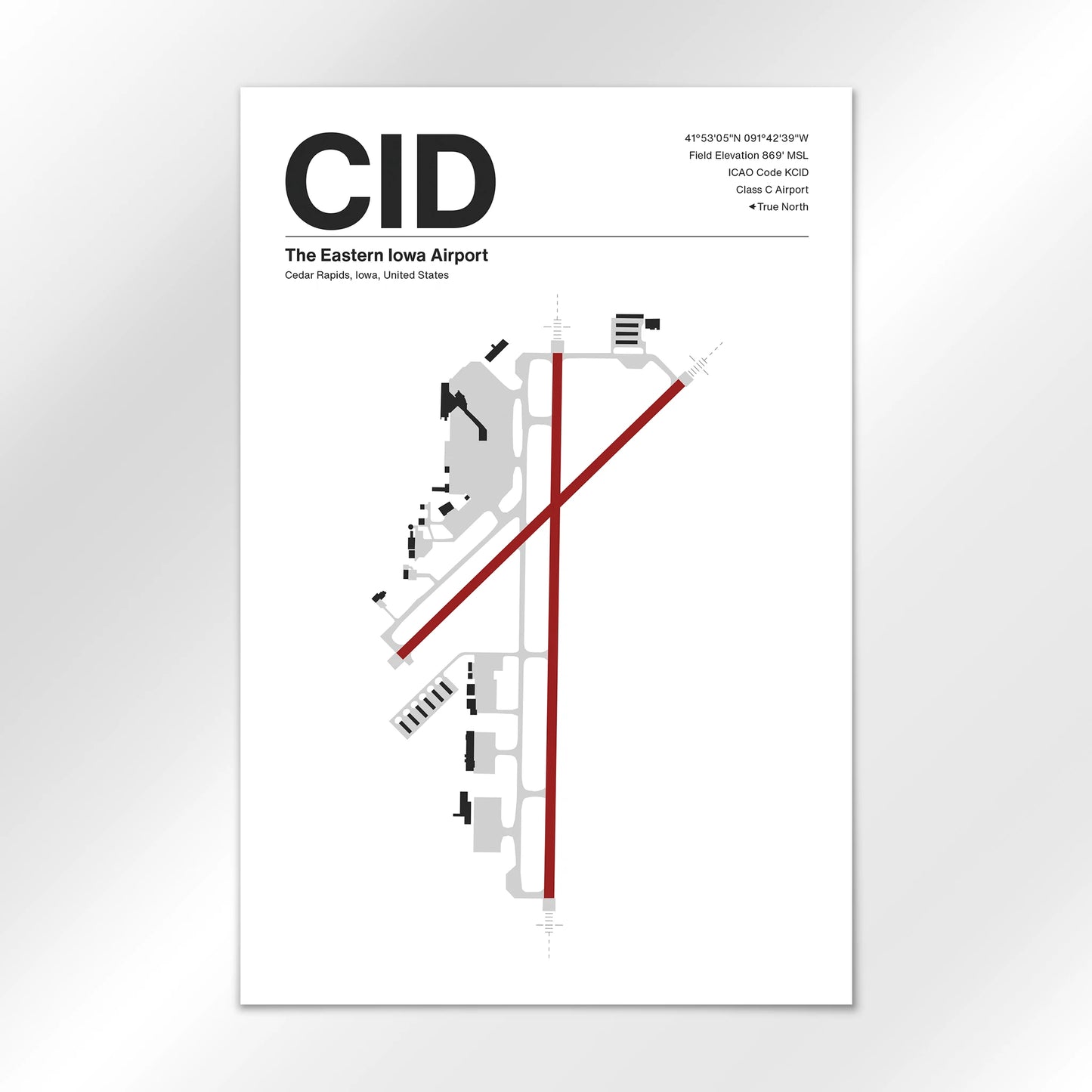 CID Airport Diagram