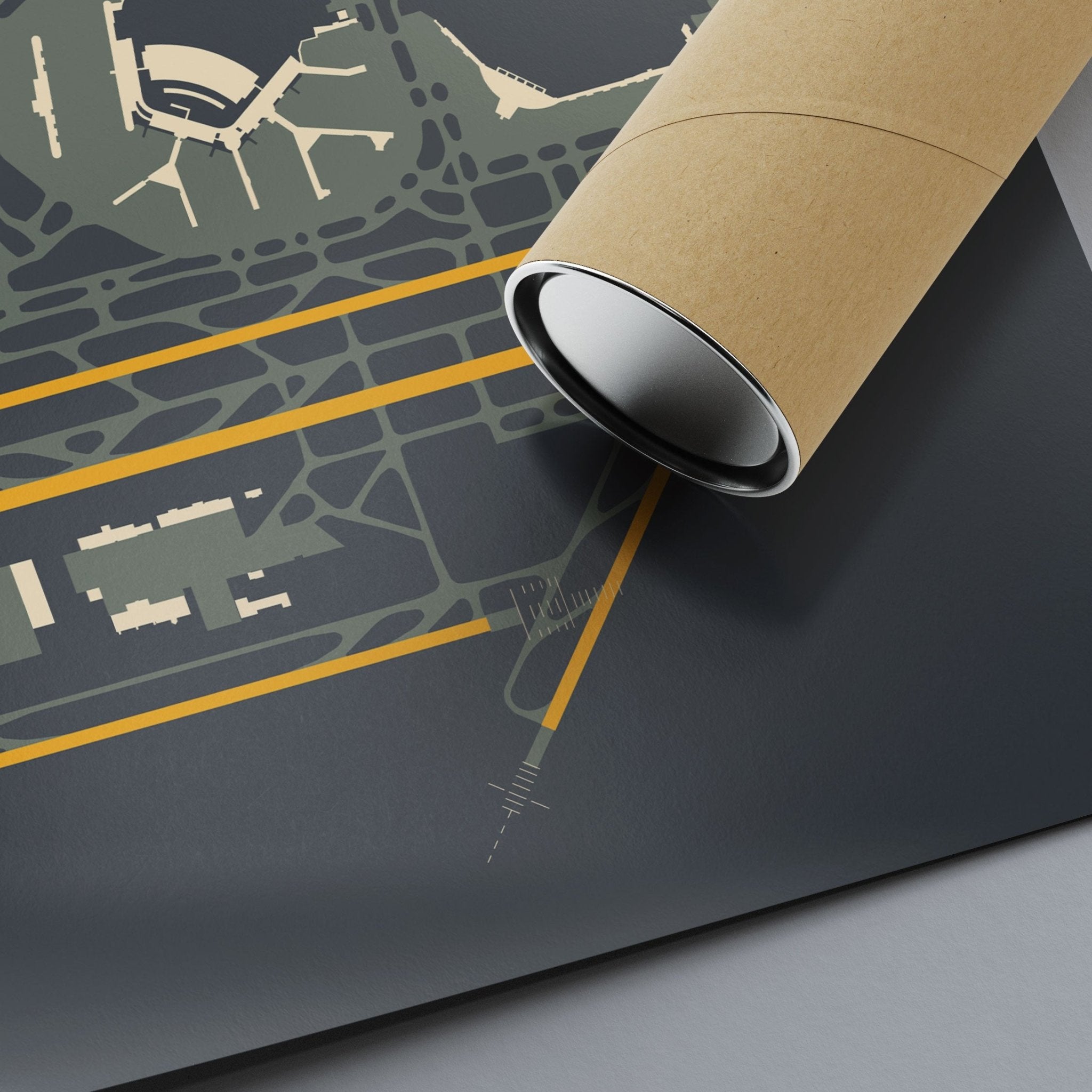 ZPH | Zephyrhills - 24×36" - Mid - Century Modern - No Frame