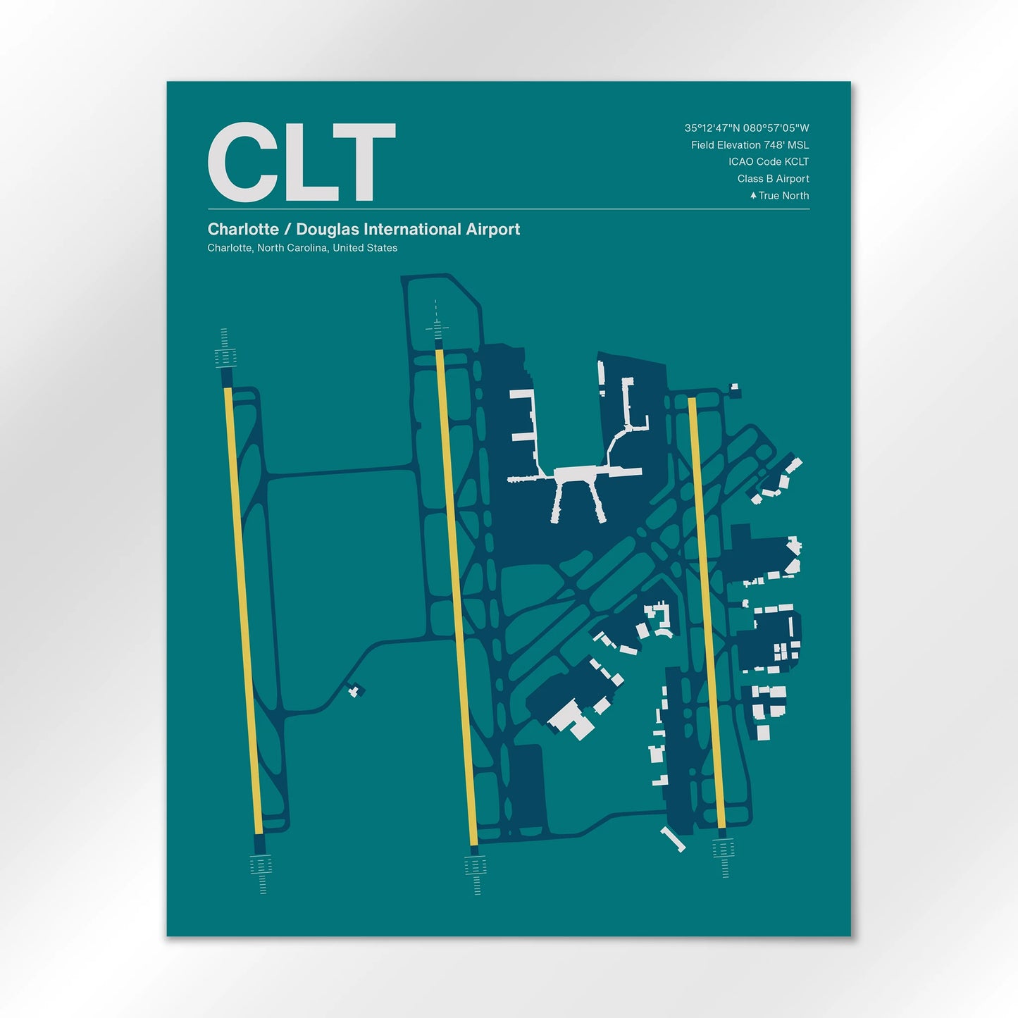 CLT | Charlotte - Mid - Century Moss - 16×20" - No Frame