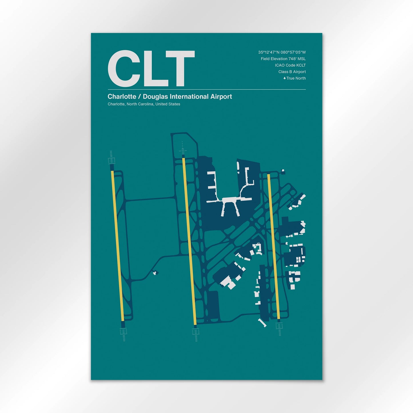 CLT | Charlotte - Mid - Century Moss - 24×36" - No Frame