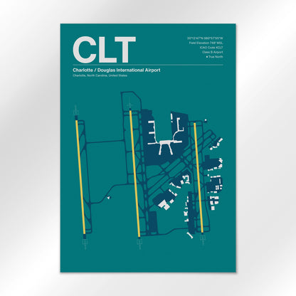 CLT | Charlotte - Mid - Century Moss - A2 - No Frame