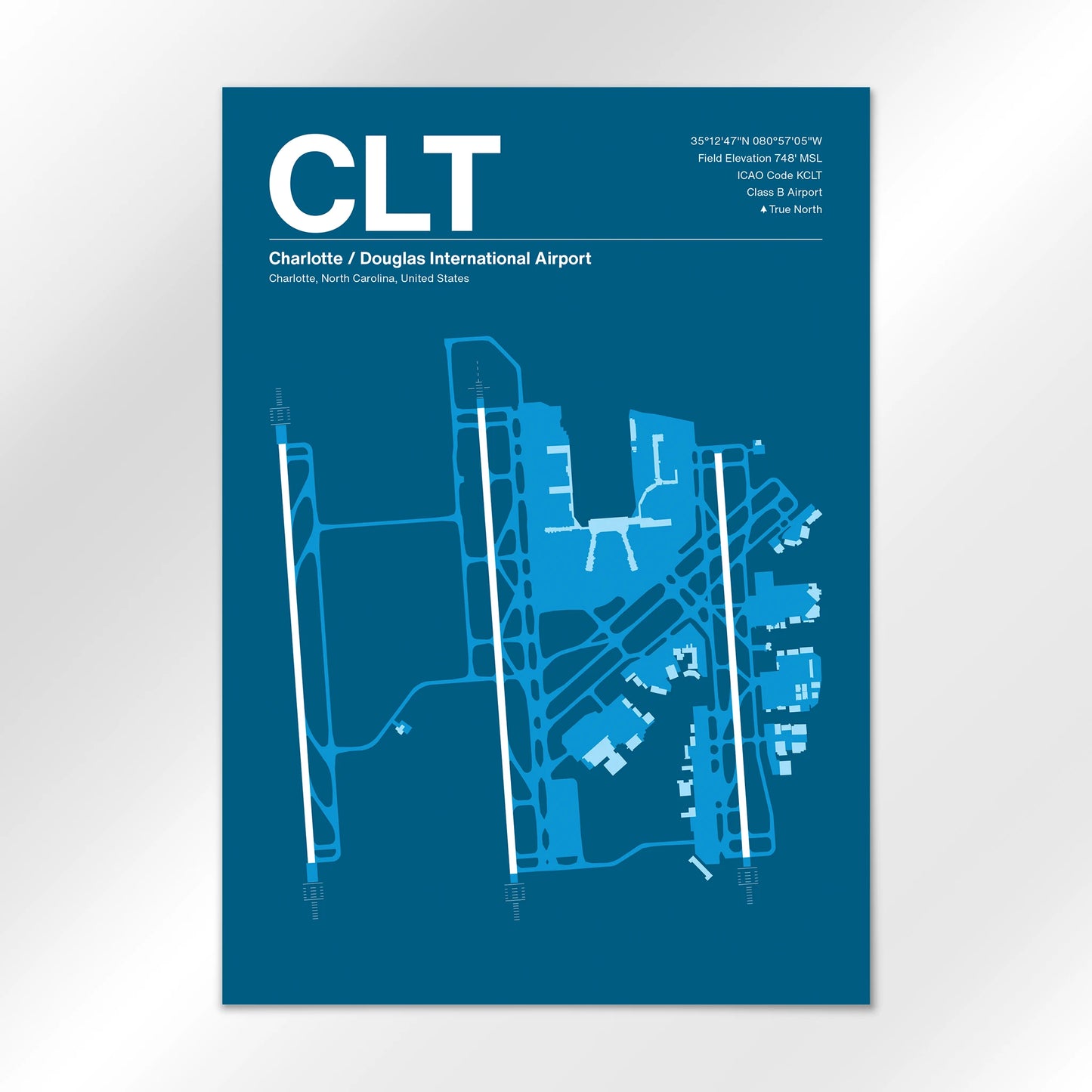 CLT | Charlotte - Skyline Blue - A1 - No Frame