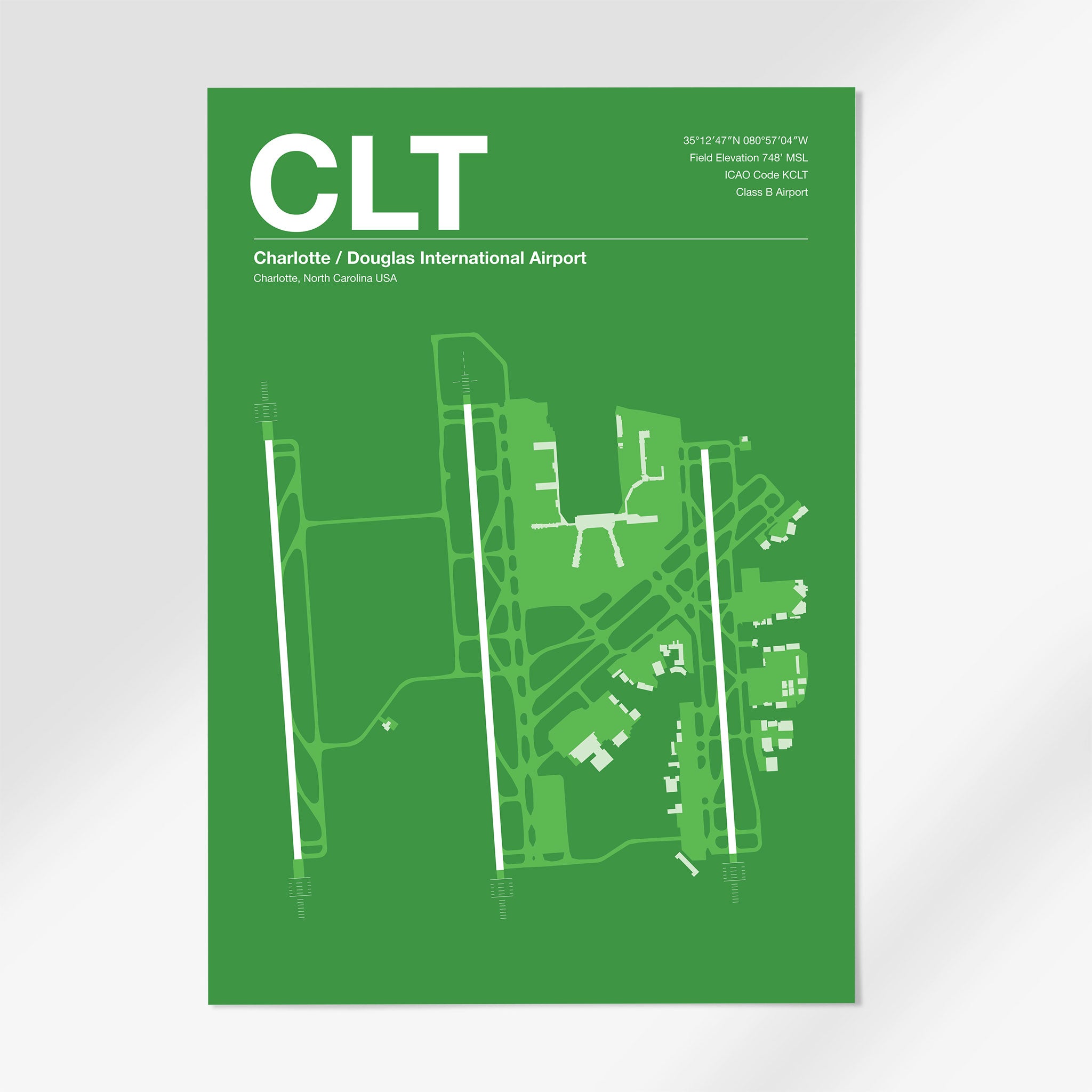 CLT | Charlotte - A3 - Overland Green - No Frame