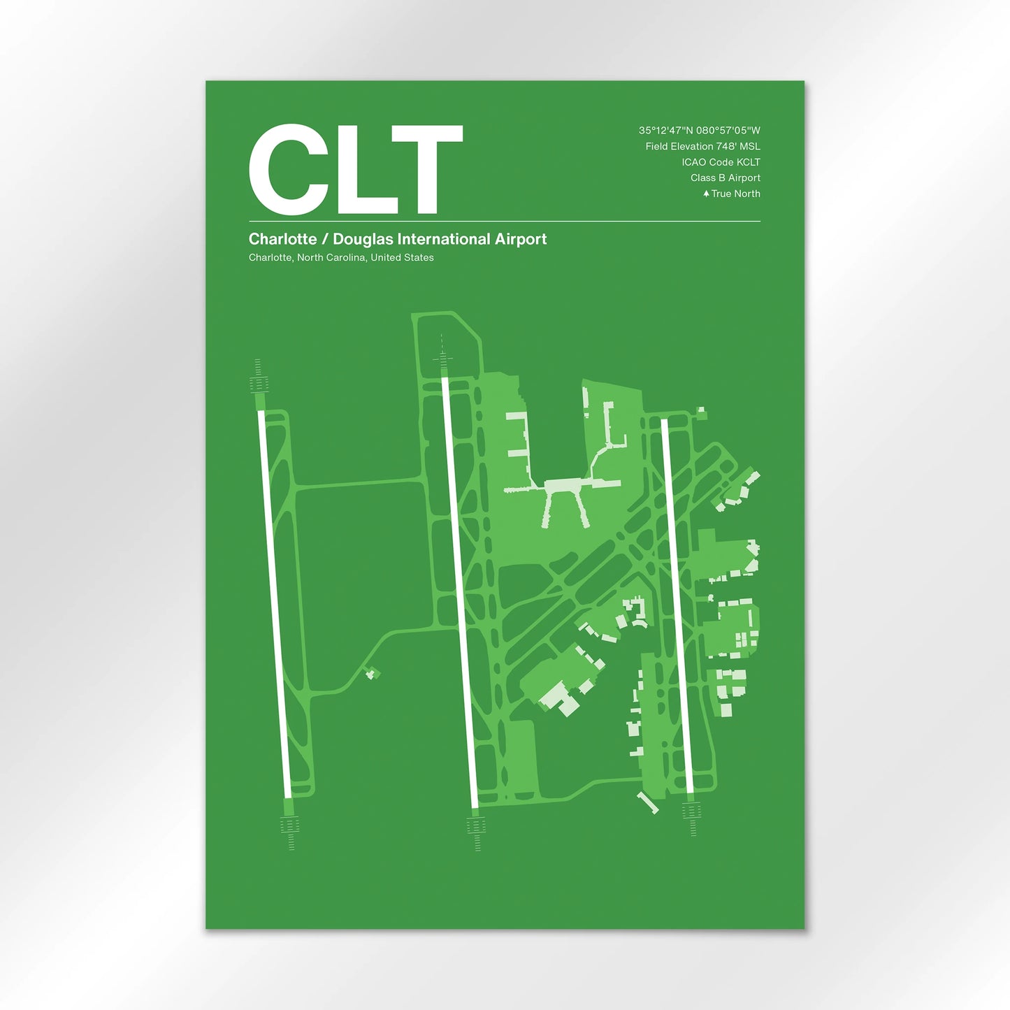 CLT | Charlotte - Overland Green - A2 - No Frame