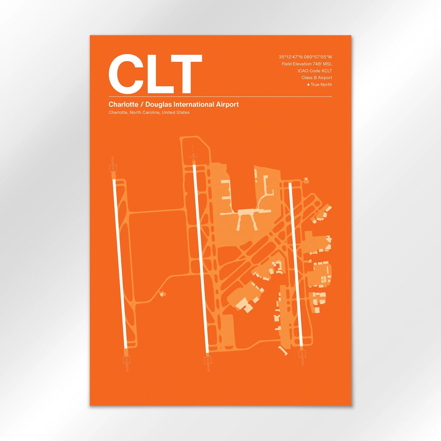 CLT | Charlotte - Sunset Orange - A1 - No Frame