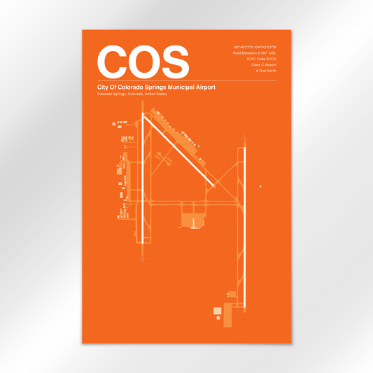 COS | Colorado Springs - Sunset Orange - 12×18" - No Frame
