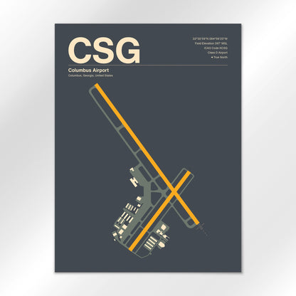 CSG Airport Diagram