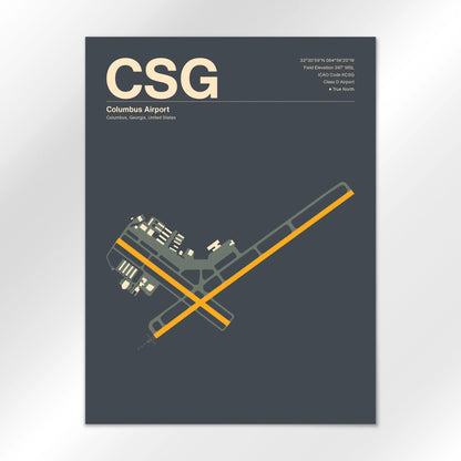 CSG Airport Diagram