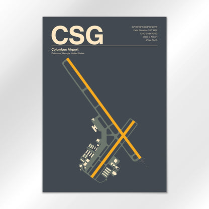 CSG Airport Diagram