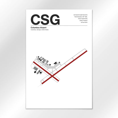 CSG Airport Diagram