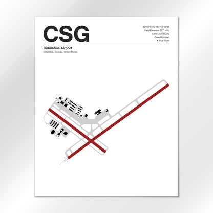 CSG Airport Diagram