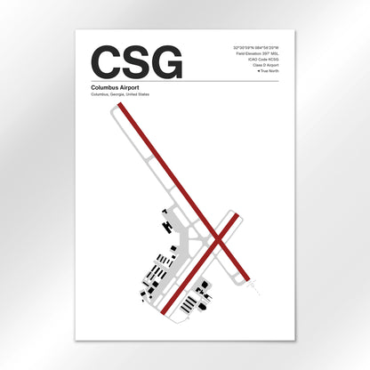 CSG Airport Diagram