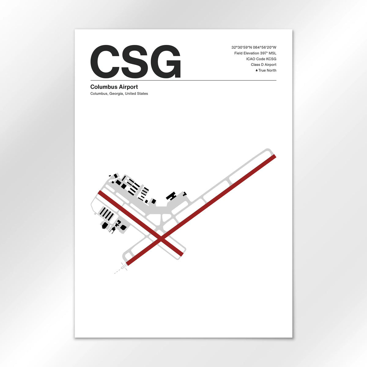 CSG Airport Diagram