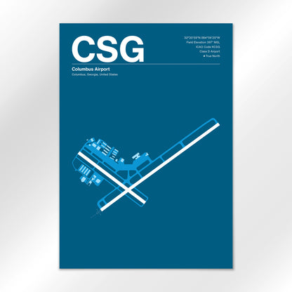 CSG Airport Diagram