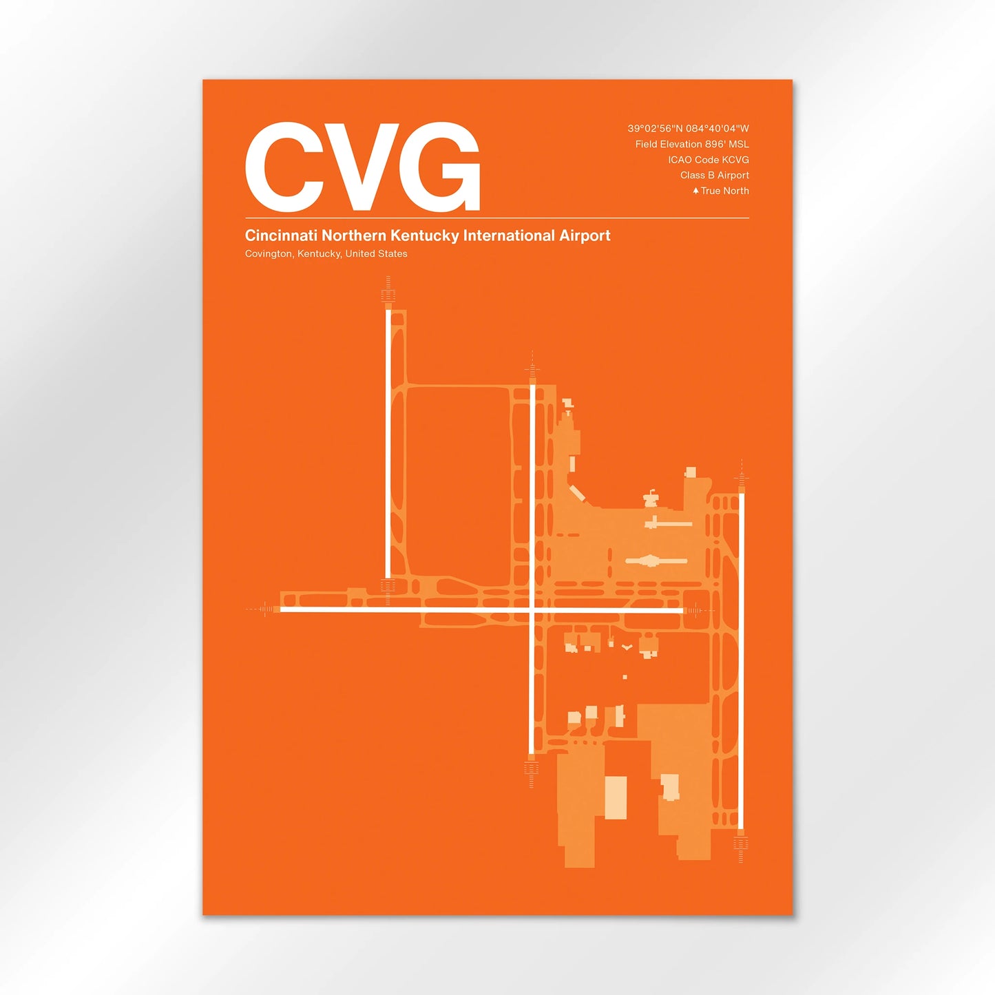 CVG | Covington - Sunset Orange - A3 - No Frame