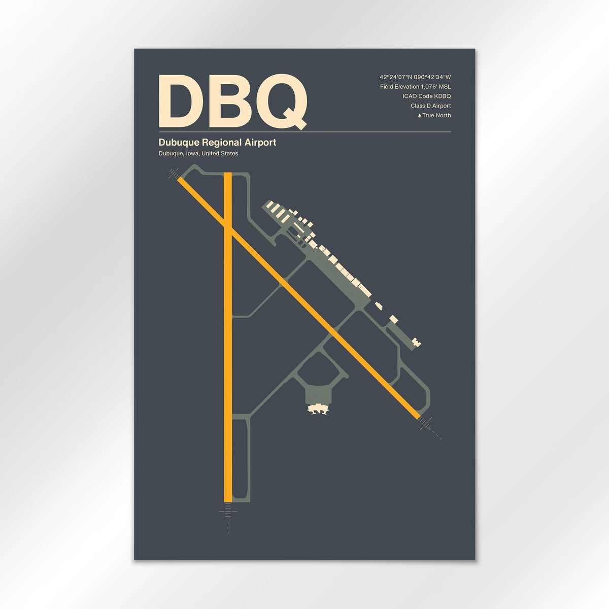 DBQ Airport Diagram