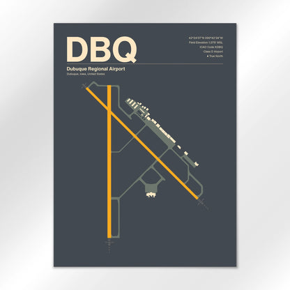 DBQ Airport Diagram