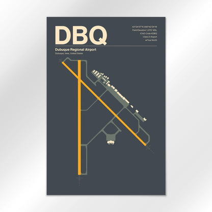 DBQ Airport Diagram