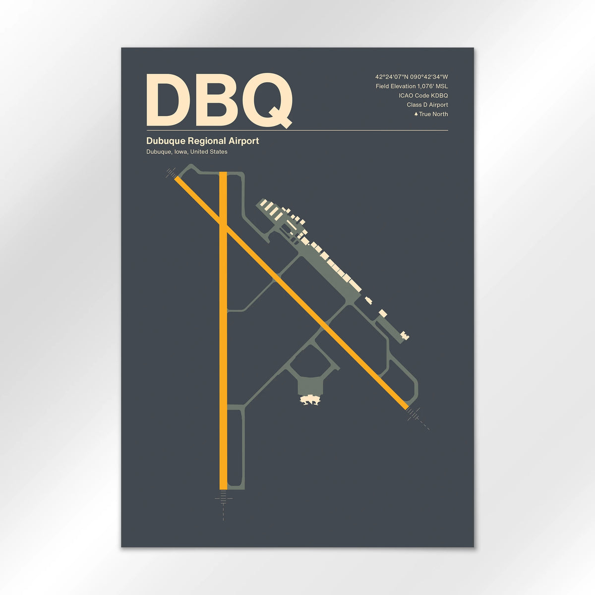 DBQ Airport Diagram