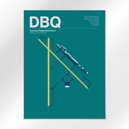 DBQ Airport Diagram
