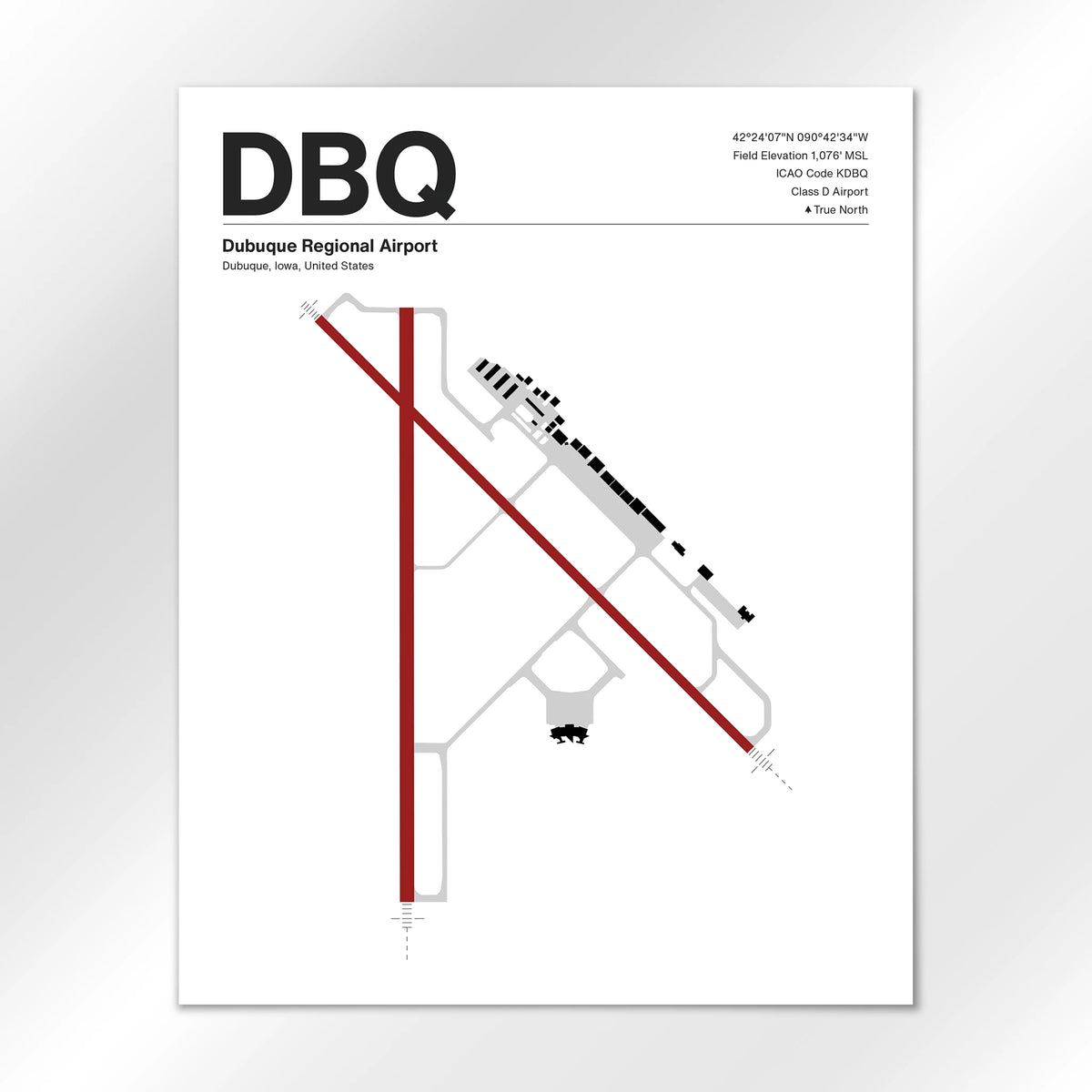 DBQ Airport Diagram