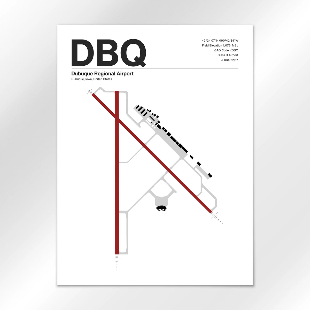 DBQ Airport Diagram