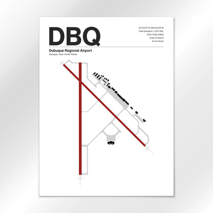 DBQ Airport Diagram