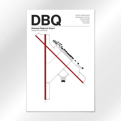 DBQ Airport Diagram