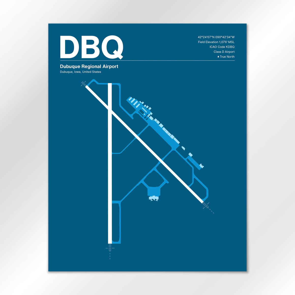 DBQ Airport Diagram