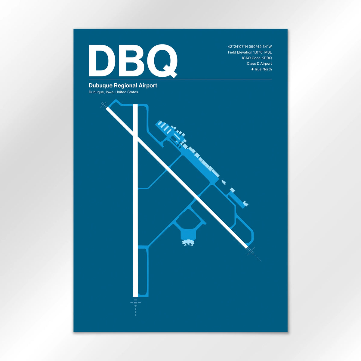 DBQ Airport Diagram