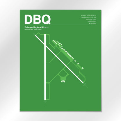 DBQ Airport Diagram