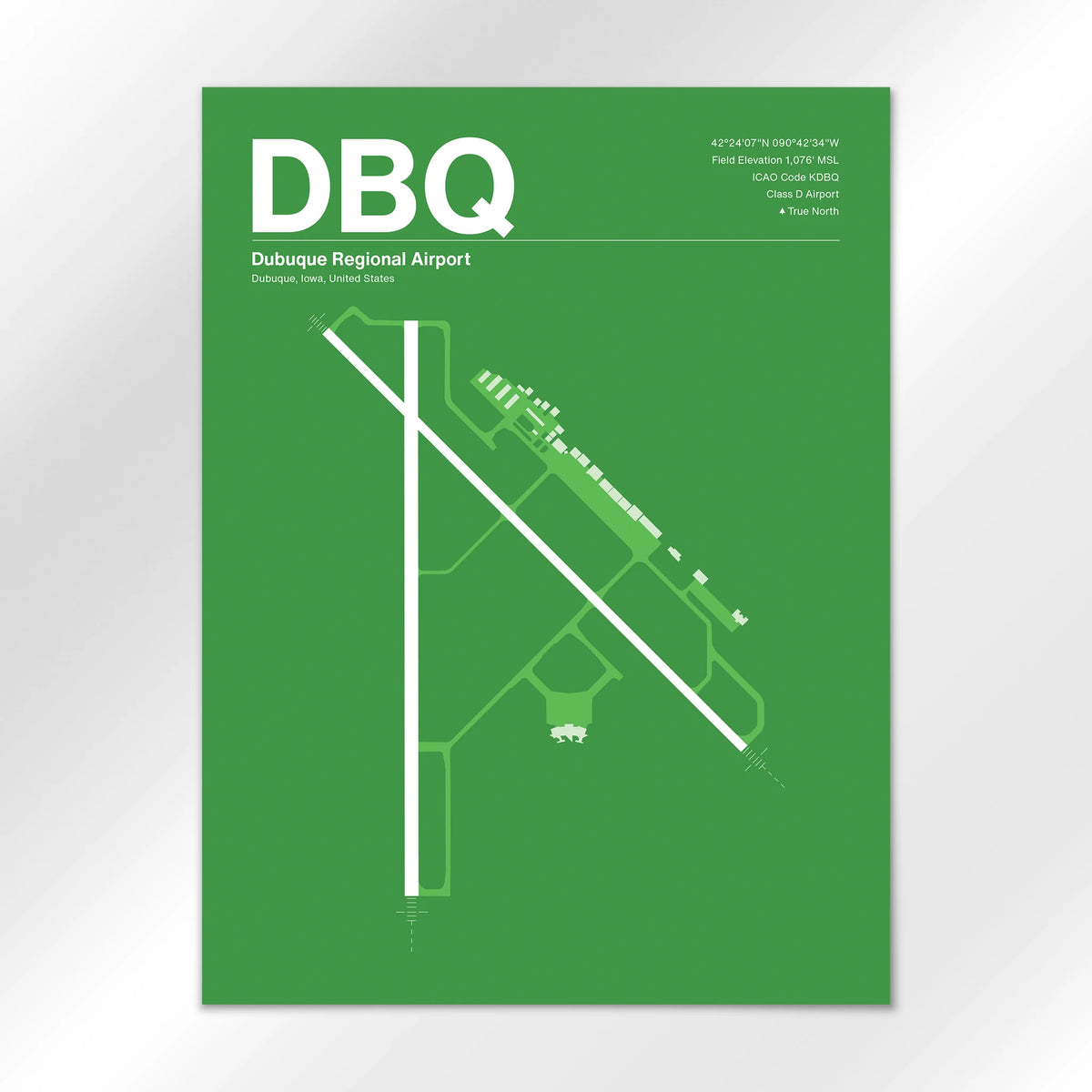 DBQ Airport Diagram
