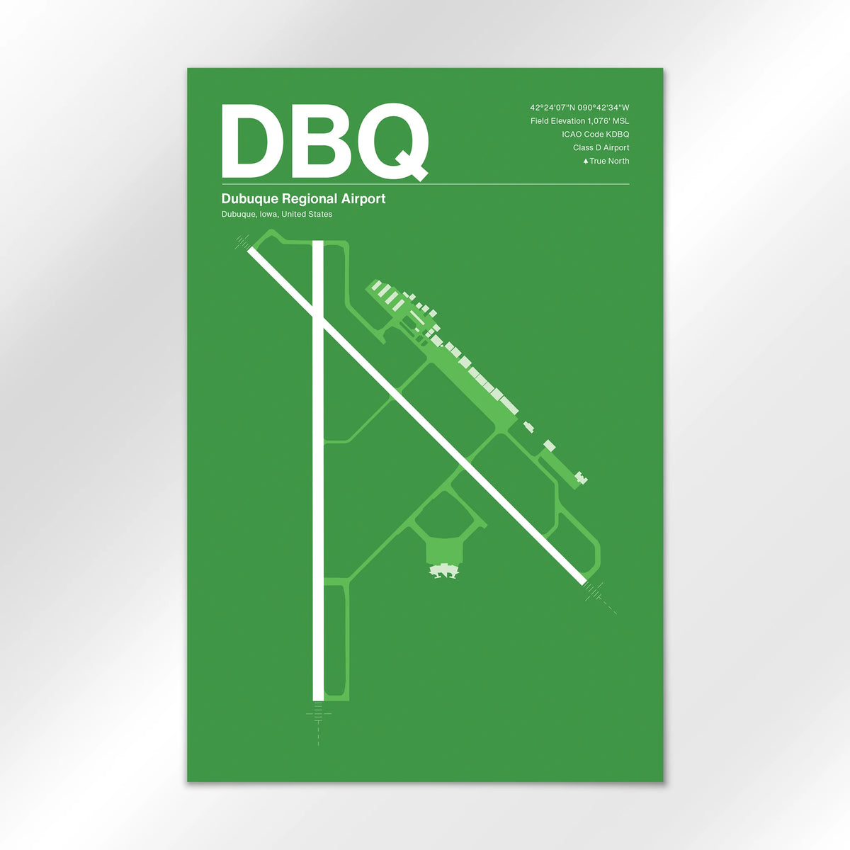 DBQ Airport Diagram