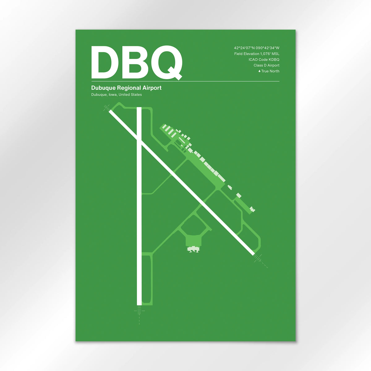 DBQ Airport Diagram