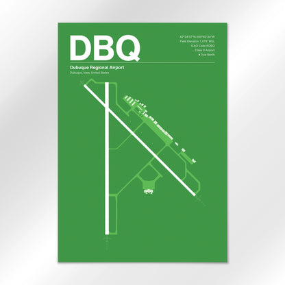 DBQ Airport Diagram