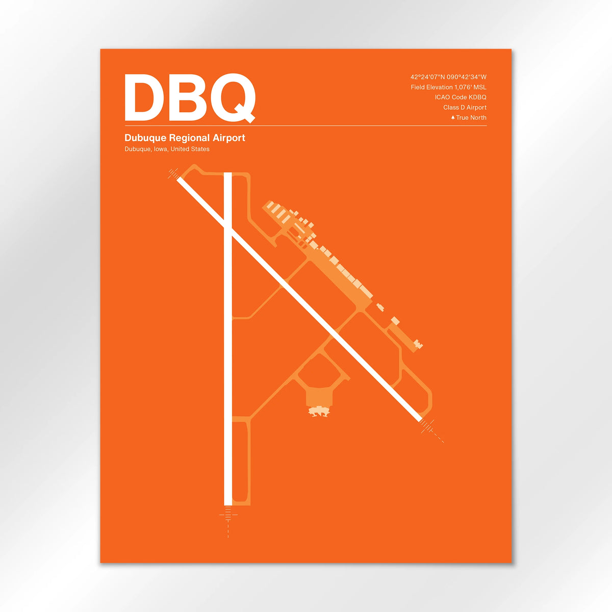 DBQ Airport Diagram