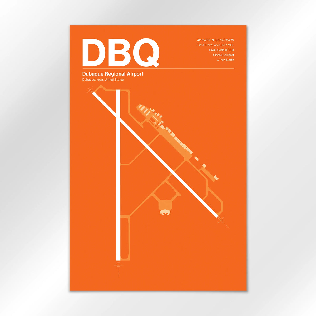 DBQ Airport Diagram