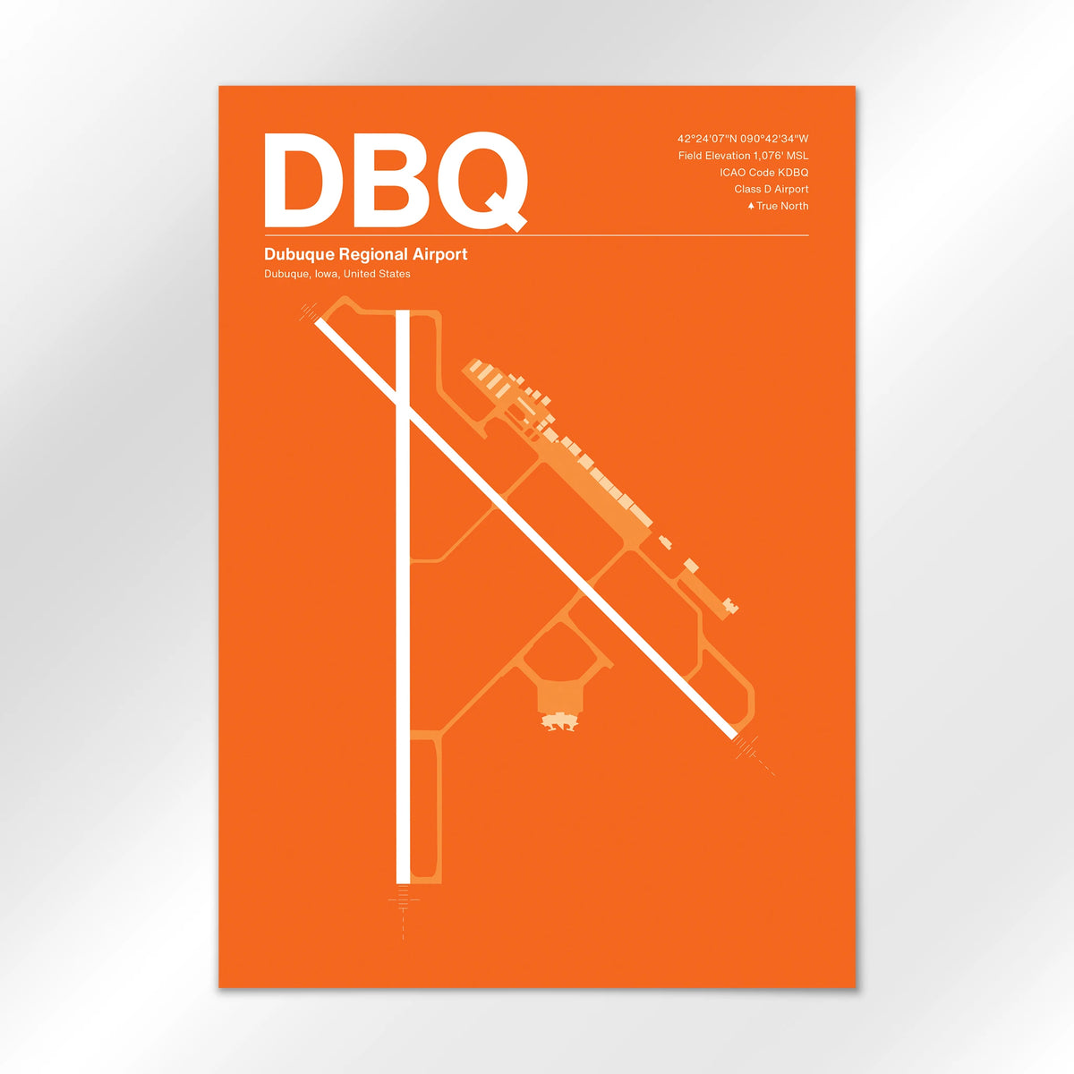 DBQ Airport Diagram
